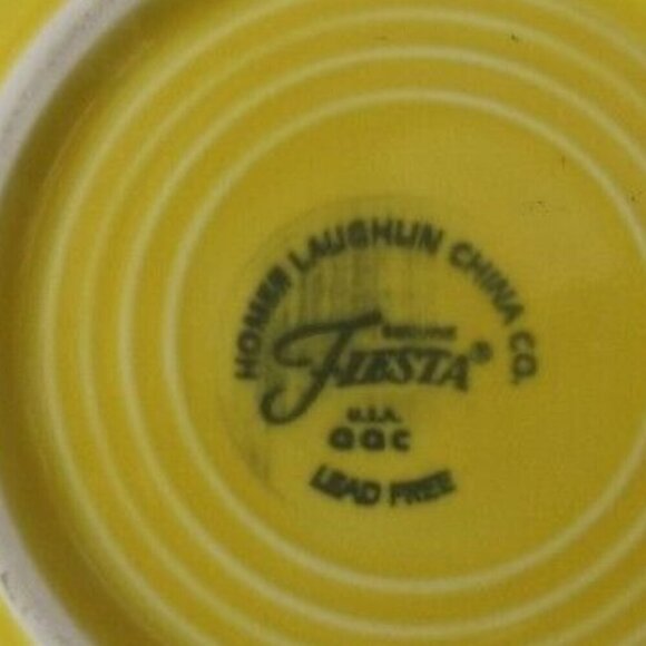 FIESTAWARE "Sunflower" yellow Coffee Cup & Saucer - Picture 4 of 6